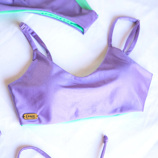 Top Flama Lila/ Verde Menta