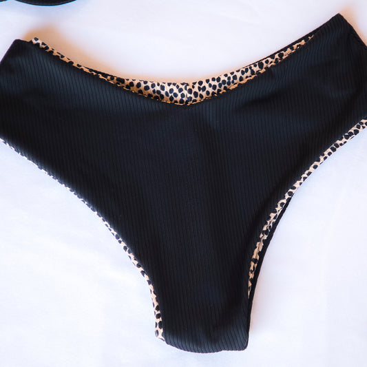 Bottom Dolcevita Negro/ Print Cheetah