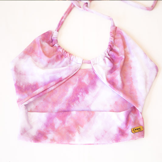Crop Top Malva Rosado Tiedye