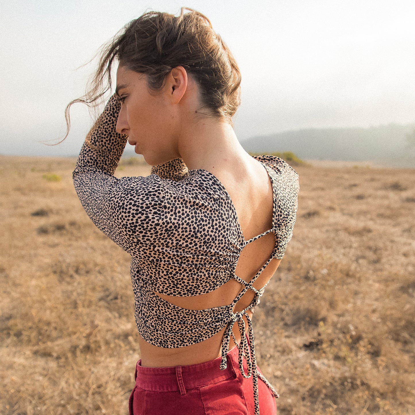 Polera Iris Print Cheetah