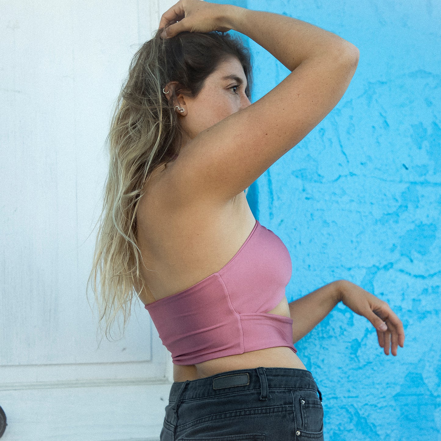 Crop Top Malva Palo Rosa